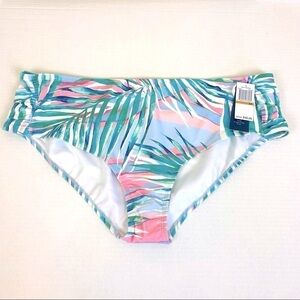 Aqua Couture Palm Print Hipster Bikini Bottom Size 3X